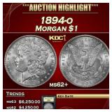 1894-o Morgan Dollar $1 ms62+ USCG