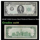 1934C $100 Green Seal Federal Reserve Note Grades
