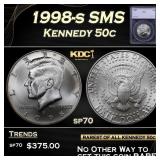 1998-s SMS Kennedy Half Dollar 50c sp70 SEGS