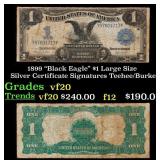 1899 $1 large size Silver Certificate "Black Eagle