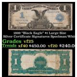 1899 $1 large size Silver Certificate "Black Eagle