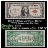 1935A $1 Silver Certificate Hawaii WWII Emergency