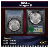 PCGS 1884-o Morgan Dollar $1 ms63 PCGS