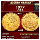 1877 Gold Dollar 1 ms64 USCG
