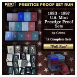 1983-1997 Full Run of US Mint Prestige Proof Sets