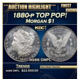 1880-p Morgan Dollar TOP POP! 1 ms66 DMPL SEGS