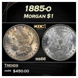 1885-o Morgan Dollar $1 Grades ms66