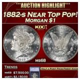 1882-s Morgan Dollar Near Top Pop! $1 ms68 SEGS
