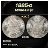 1885-o Morgan Dollar $1 Grades ms66