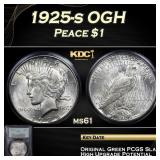PCGS 1925-s Peace Dollar OGH $1 ms61 PCGS
