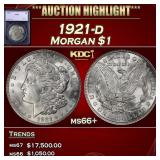 1921-d Morgan Dollar $1 ms66+ SEGS