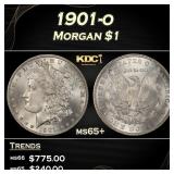 1901-o Morgan Dollar $1 Grades ms65+