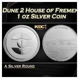 Dune 2 House of Fremen 1 oz Silver Coin Round