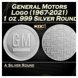 General Motors Logo (1967-2021) 1 oz .999 Silver R