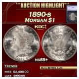 1890-s Morgan Dollar $1 ms65+ SEGS