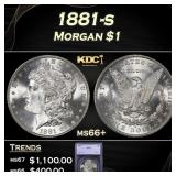 1881-s Morgan Dollar $1 ms66+ SEGS