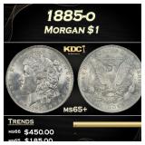 1885-o Morgan Dollar $1 Grades ms65+