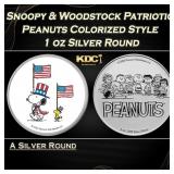 Snoopy & Woodstock Patriotic Peanuts Colorized Sty