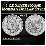 1 oz Silver Round - Morgan Dollar Style Round
