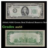 1934A $100 Green Seal Federal Reserve Note Grades