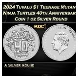 2024 Tuvalu $1 Teenage Mutant Ninja Turtles 40th A