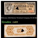 February 1928 Boston Terminal Company $17.50 Note