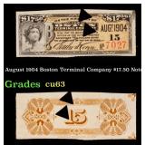 August 1904 Boston Terminal Company $17.50 Note Gr