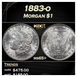 1883-o Morgan Dollar $1 Grades ms65+