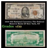 1929 $50 Green Seal Federal Reserve Note Grades vf