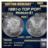 1881-o Morgan Dollar TOP POP! 1 ms65+ DMPL SEGS
