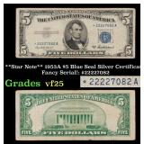 **Star Note** 1953A $5 Blue Seal Silver Certificat