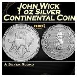 John Wick 1 oz Silver Continental Coin Round