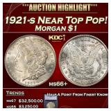 1921-s Morgan Dollar Near Top Pop! $1 ms66+ SEGS