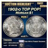 1902-o Morgan Dollar TOP POP! $1 ms67+ SEGS