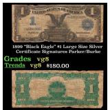 1899 $1 large size Silver Certificate "Black Eagle