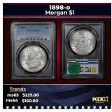 PCGS 1898-o Morgan Dollar $1 ms64 PCGS