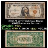 1935A $1 Silver Certificate Hawaii WWII Emergency
