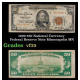 1929 $50 Green Seal Federal Reserve Note Grades vf