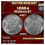 1898-s Morgan Dollar $1 ms63+ USCG