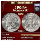 1904-p Morgan Dollar $1 ms64+ SEGS
