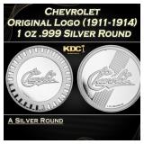 Chevrolet Original Logo (1911-1914) 1 oz .999 Silv