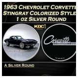 1963 Chevrolet Corvette Stingray Colorized Style -