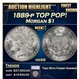 1889-p Morgan Dollar TOP POP! $1 ms68 SEGS