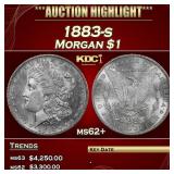 1883-s Morgan Dollar $1 ms62+ USCG
