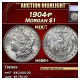 1904-p Morgan Dollar 1 ms66+ SEGS