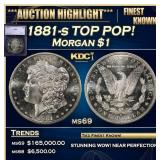 1881-s Morgan Dollar TOP POP! $1 ms69 SEGS