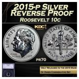 2015-p Proof Roosevelt Dime Silver Reverse Proof 1