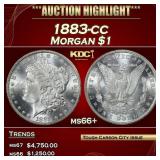 1883-cc Morgan Dollar $1 ms66+ SEGS