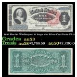 1886 $1 large size Silver Certificate Martha Washi