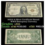 1935A $1 Silver Certificate Hawaii WWII Emergency